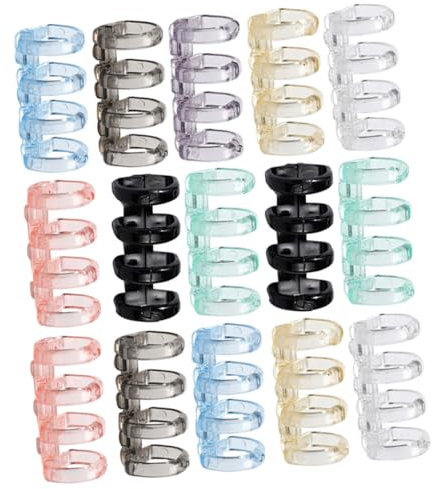 EXCEART 16st Abnehmbarer Ordner Ordner, Buchklammern Spiralnotizbücher Binderücken Aus Kunststoff Büroklammern Schulbedarf Notizbuch Spiralbindungsspulen Schnellhefter Konto Ring Plastik