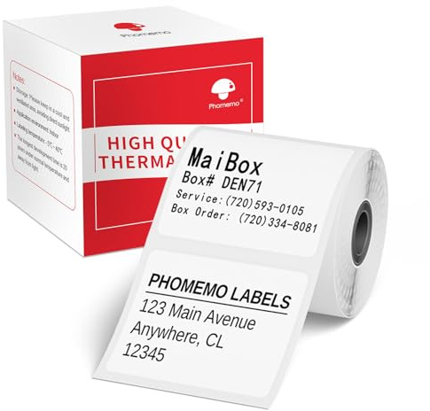 Phomemo M110 Etiketten Selbstklebende für M110/M220/M108, 30x30mm, 230 PCS