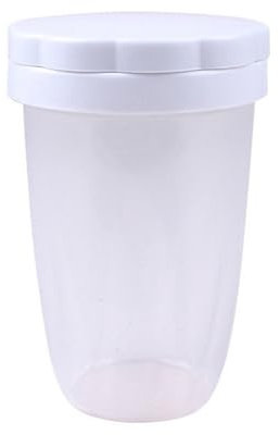 Wzxhew # Innovative Flour Sprinkler Portable Flours Container Cocoas Powder Shaker Plastic Flour Dispenser Bottle For Home Adjustable Flour (White, One Size)