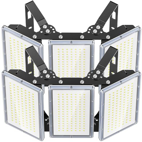 TOPAUBUB Focos de LED Exterior 300W 30000LM - Proyector LED Exterior 2 Piezas 6500K Blanco Frio IP66 Impermeable para Jardin Patio