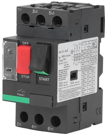 Disjoncteur, Disjoncteur de Protection de Moteur 4 à 6,3 A, Interrupteur de Protection de Moteur de Prévention des Surcharges AC 690 V