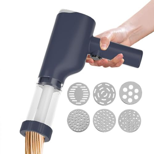 Whrcy Automatic Pasta Maker - Electric Noodle Press Machine with 6 Moulds