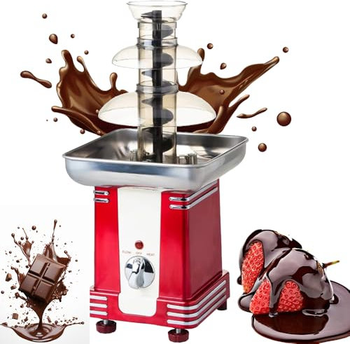 Máquina de Fuente de Chocolate Comercial de 70 W, Fuente de Chocolate de 3 Niveles con Temperatura Ajustable, generación de Calor de Ahorro de energía, Torre de fusión de Chocolate para Fiestas
