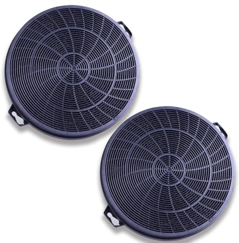DL SERVICE 2 aktiva kolfilter kompatibla med Dehflex AK01 huva och andra märken som Whirlpool, Electrolux, Bosch, Köksugare, Ø 21 cm