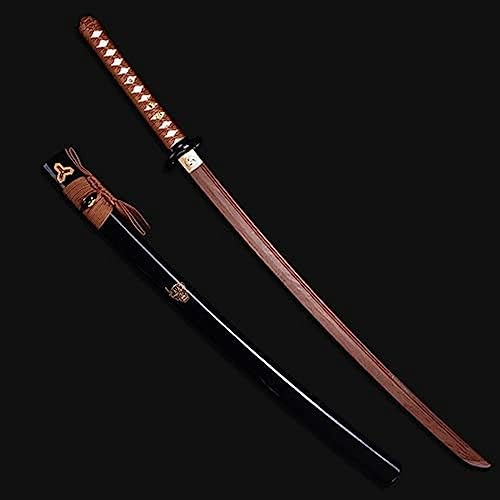 Katana Sword - Handmade Japanese Training Bokken Wooden Martial Arts Practice Sword - 103cm Cosplay Weapon Prop