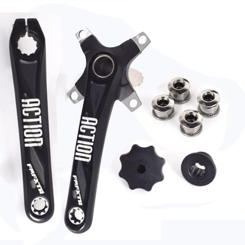 KANGXYSQ Hohl Einteilige Fahrrad Kurbelarm Set 170mm 172.5mm 175mm 104BCD Linker Rechter Kurbelarm Mountainbike Kurbelgarnitur Aus Aluminiumlegierung(172.5mm)