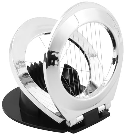 GCNWW Egg Slicer, Multifunctional Stainless Steel Egg Slicer for Boiled Eggs, Portability Heavy Duty Egg Cutter for Home Quickly and Effectively Kitchen Helper Dishwasher Safe