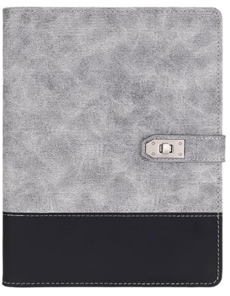 Zxarunas notitzbuch Notizbuch, 240 x 180 mm, Business-Notizblock mit losen Blättern, 100 Seiten, Leder-Büronotizbuch for Büro- und Studienbedarf notizblöcke(Greg)