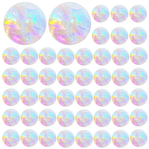 96PCS Bird Strike Prevention for Windows, Rainbow Window Decals to Prevent Bird Strikes, Anti-Collision Static Clings for Glass Doors and Windows, Reusable Birds Deterrent Stickers
