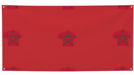 Banderas de fiesta de la bandera de Marruecos para adultos, personalizables, para fiestas de cumpleaños, bodas, fiestas