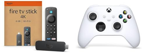 Amazon Fire TV Stick 4K + Xbox Robot White Controller