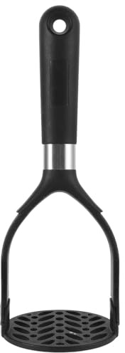 Cabilock Presse-Purée Pliable Noir en Nylon Résistant à la Chaleur Outil Compact pour Pommes de Terre Fruits et Aliments Bébé Facile à Nettoyer et Rangement Pratique
