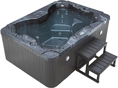 SPA LED Haïti 4 plazas - 210 x 152 x 78 cm - Gris