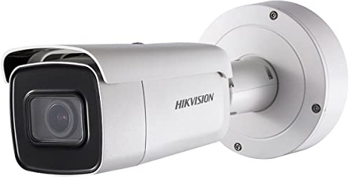HIKVISION Tubular IP 8MPX, LEDs IR 60, ÓPTICA MOTORIZADA, WDR 120DB, ACUSENSE, H.265+, E/S Audio/ALARMA, IP66/IK10, 12VDC/POE+