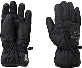 Jack Wolfskin Unisex Kinder EASY ENTRY GLOVE K Fingerhandschuhe, black, 140