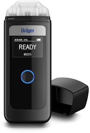 Dräger Alcotest 4000 - Éthylotest électronique homologué avec batterie longue durée, 3 embouts buccaux remplaçables