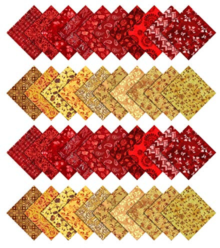Soimoi Batik Drucken Vorgeschnittenen 5-Zoll-Baumwollgewebe Heimwerker Patchwork Sewing Craft Steppen Quadrate Reiz Pack