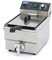 Friteuse 10 L 1 Panier avec robinet Friteuse - 900 grammes de frites - Professionnelle - Inox - Friteuse 10 litres