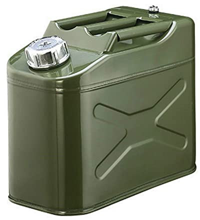BHBXZZDB Bidón para carburante 10L/20L/30L, Bidón/Garrafa Metal Gasolina/Diesel, Incluye Mangos y mangueras, Orificio de ventilación de Tornillo