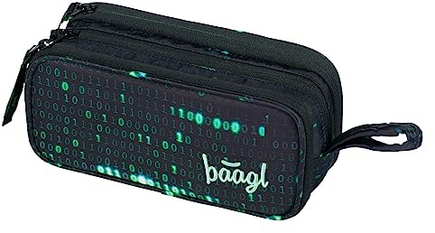 Baagl Federmäppchen 3 Fächer Federmappe Federtasche Schule Kinder - Numbers | Das Eggy Mäppchen und Etui für Mädchen oder Jungen bietet als praktisches Schule Mäppchen viel Platz für Teenager.