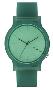 KOMONO Mono Glow Damen Automatikuhr mit Silikonarmband