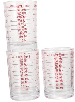 IMIKEYA 3pièces Lot De Tasses à Mesurer Avec Échelle Pratiques Et Légers Pour Ustensiles De Cuisine Et Outils De Mesure