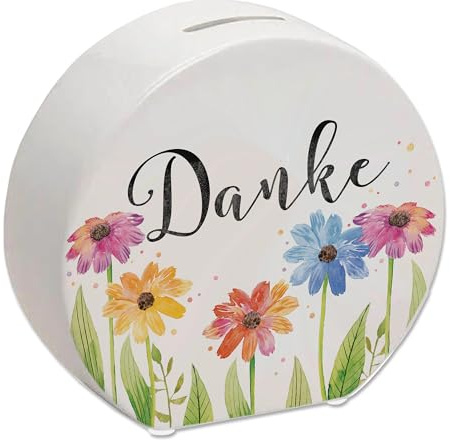 speecheese Blumen Spardose mit Spruch Danke Freunde und Florist Wertschätzen Bedanken Sie Ihre Mutter mit Trinkgeldkasse als Trinkgeld-Spardose