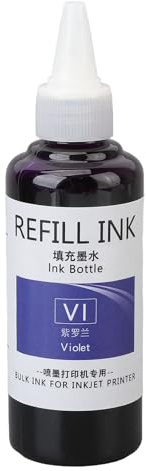 Egg Stamp Ink Mehrzweck-100-ml-Stempel-Nachfülltinten-Spitzenapplikator (PURPLE)