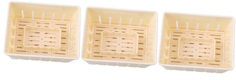 TOPBATHY 3st Tofu-pressform Tofu-Maker-Tool DIY Hausgemachter Tofu-Maker Tofu-Hersteller Tofu-käsepresse Herz Backform Tofu-blockform Tofu-pressmaschine Tofu-Maker-Form Tofu Schimmel Yellow