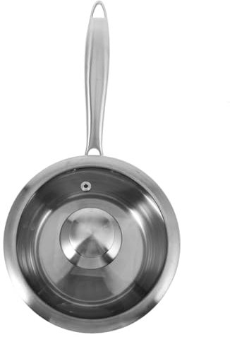 Cabilock Cazo De Acero Inoxidable De 304 Olla De Leche Con Tapa Fácil De Limpiar