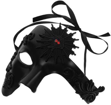 HIAKDOFT Masque De Carnaval Demi-visage Pour Hommes Et Femmes Accessoire De Fête Pour Soirées Déguisées Et Célébrations Festives