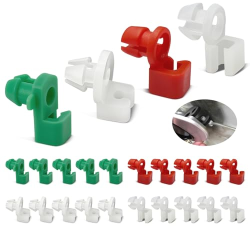 Clip per Serratura di Porta Auto Universale - 24 Pezzi Clip per Serratura di Porta Auto, Clip per Maniglia di Porta in Plastica per Serratura di Porta, Clip di Fissaggio Auto per Ø2-3,5 mm Ø5,5-6,5