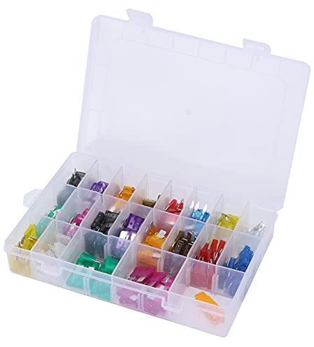 220pcs Assortimento fusibile a lama piccole dimensioni media 2/3/5 // 7,5/10/15/20/25/30/35AMP per i camion di auto ATVS