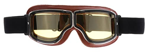 Okiyakusama Retro Motocross ATV Dirt Bike Motorradbrille Brillen GELB
