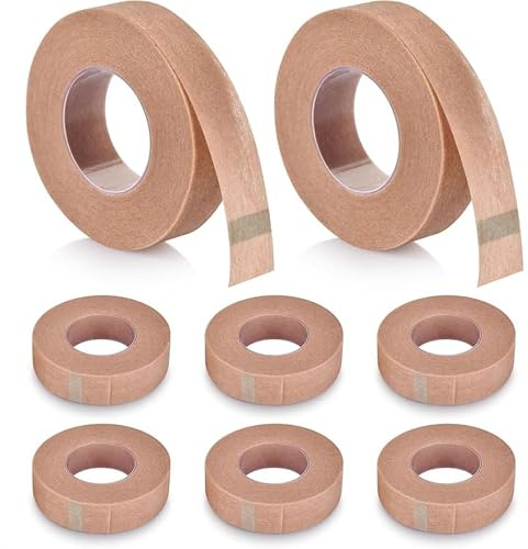 LifgWas Sparadrap Medical Micropore 6 rollos de color carne para rinoplastia y doble párpado adhesivo hipoalergénico 1,25 cm x 9,14 m para atención médica y estética