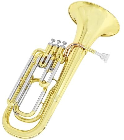 Euphonium Euphonium 3 Tasten Vertikales Bb Tenorhorn Gold Silber Bariton Mit Koffer Handschuhe Blechblasinstrument