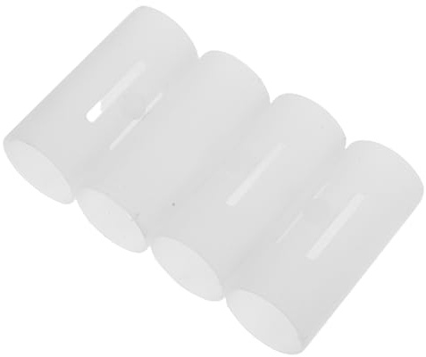 TOBBOMEY 4 Pezzi Manicotto Antiscivolo in Plastica per Tubo Supporto Doccia Tondo 25 Mm, Set da 4 Pezzi, Inserto di Riparazione per Staffa Soffione Doccia, Accessorio Bagno per