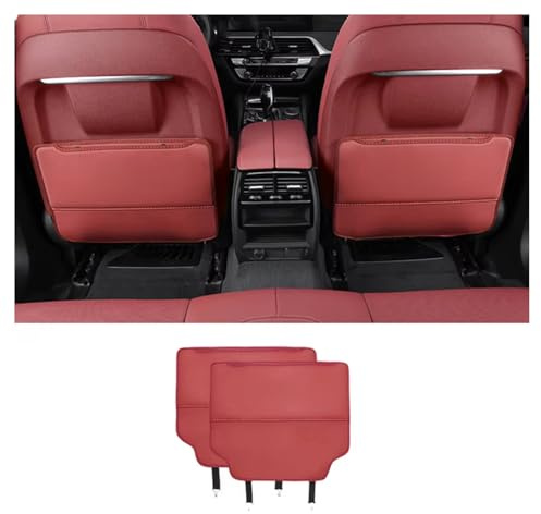 YLWDKORR Autositz Organizer für Mercedes Benz CLA-Klasse CLA300 CLA45 2012-2023 Autositz-Rückenlehnenschutz, Trittschutzpolster, Aufbewahrungstasche