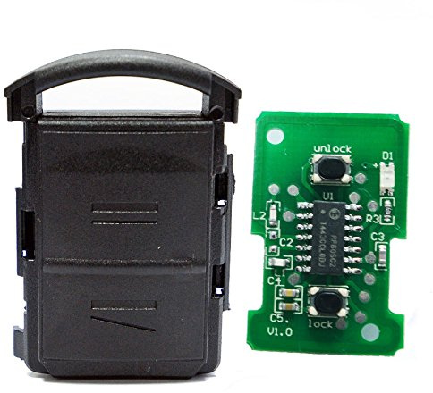 Auto Schlüssel Funk Fernbedienung 1x Gehäuse + 1x 434 MHz Sender Sendeeinheit + 1x Batterie kompatibel mit Opel
