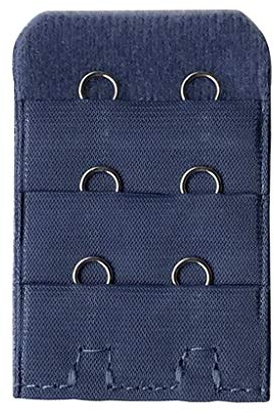 Haptian Women Bra Strap Extender 3 Rows 2 Hooks Spacing Clasp Brassiere Sewing Tools(Gray Blue-1piece)