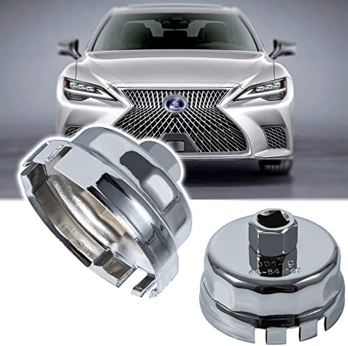 Ölfilterschlüssel für Toyota Corolla/Prius – 64mm 14 Nuten-Ölfilterschlüssel-Werkzeug für Toyota/Lexus/Scion 1,8-Liter-Motoren, passend für Prius V, Matrix, xD,CT200h, iM, iQ,
