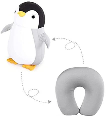 Ghzste Nackenkissen, Nackenkissen, 2 in 1, niedlich, Pinguin, U-Form, Nackenkissen, Erwachsene, Kinder, Camping, Wandern, Flugzeug