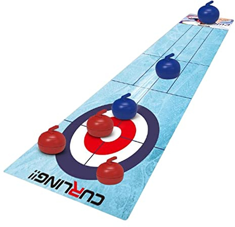 Voiakiu palets Table | Jeux Curling Amusants pour Enfants | Tabletop Shuffleboard Bowling et Curling Game Kits Jeux société familiaux Portables pour Enfants et Adultes