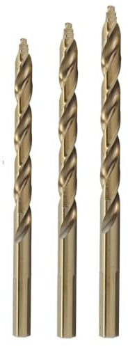 Drill America POUGSC3 3 Piece Cobalt Stepped Point Drill Bit Sample Kit in Plastic Pouch Case, (3/16, 1/4 and 5/16)