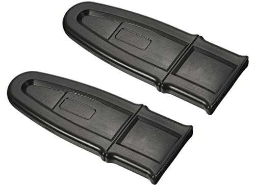 PATIKIL 6 Pouce Tronçonneuse Tige Couverture, 2 Pcs Plastique Durable Tronçonneuse Tige Protectif Couverture pour Jardin Accessoires Rechange, Noir