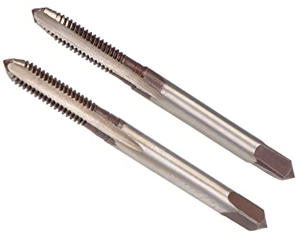 CoCud Main Filetage Tarauds, M4 x 0,7 Filetage, Métrique Alliage Outil Acier Vis Taraudage Cône Fond Taraud - (Applications: pour Machine Filetage Réparation), 1 paire