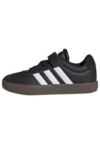 adidas Unisex Kinder VL Court 3.0 Shoes, Core Black/Cloud White/Core Black, 33 EU
