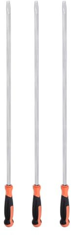 QUARKZMAN Cacciavite Taglio 3pz Cacciavite Demolizione Impatto Testa Piatta 12mm Manico Dritto 32 per l'Industria/Riparazione Automobili