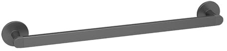 XUNFAKE Handtuchhalter Bad Ohne Bohren, Selbstklebend Handtuchhalter Schwarz Matt, Einzelstange, Wandmontage Handtuchstange, Für Badezimmer, Küche, Balkon, Aluminium (50cm)