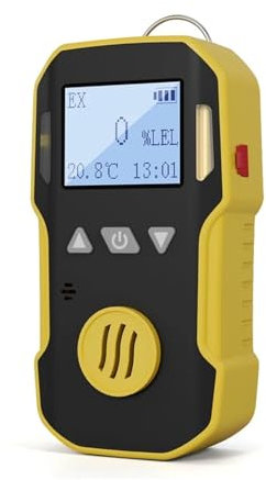 Gas Detector, Portable Industry H2/CO/PH3/CO2/H2S/NH3/O2/NO2/NO/EX/CH4 Gas Detector High Precision Gas Leak Tester(EX-0-100LEL-1)